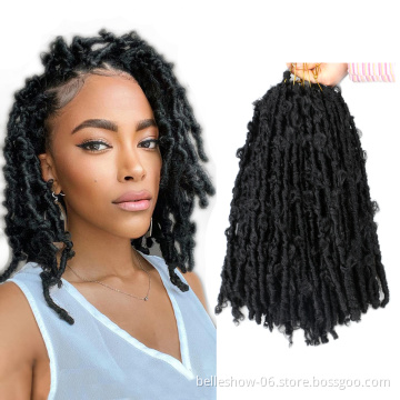 14 18 24 36 crochet soft faux locs handmade pink Synthetic butterfly crochet loc